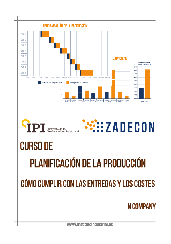 Curso de planificación de la producción cómo cumplir con las entregas y los costes